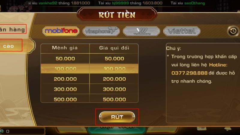 rut tien iwin 2 Rút tiền Iwin gọn lẹ qua hình thức thẻ cào